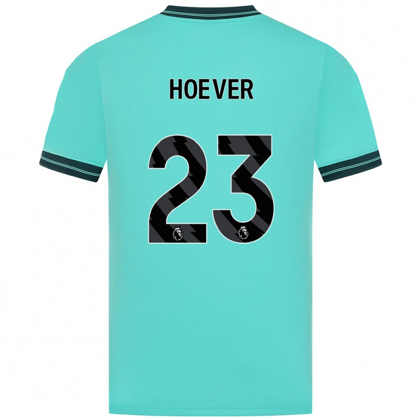 Danxen Homem Camisola Ki-Jana Hoever #23 Azul Celeste Verde Alternativa 2025/26 Camisa Brasil