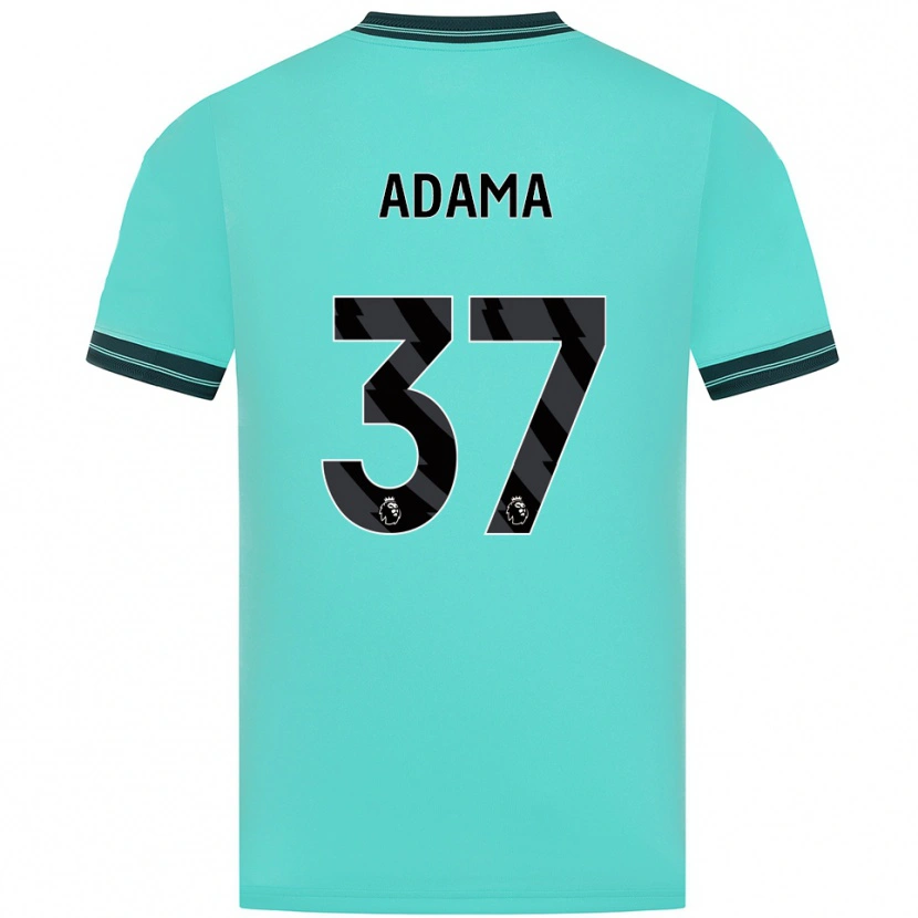 Danxen Homem Camisola Adama Traore #37 Azul Celeste Verde Alternativa 2025/26 Camisa Brasil