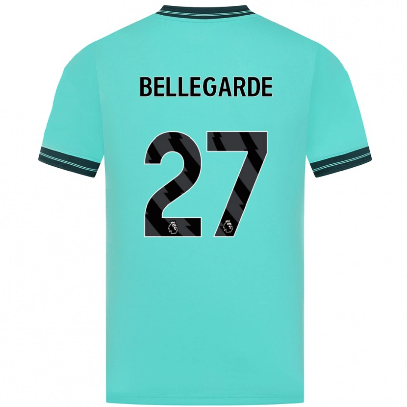 Danxen Homem Camisola Jean-Ricner Bellegarde #27 Azul Celeste Verde Alternativa 2025/26 Camisa Brasil
