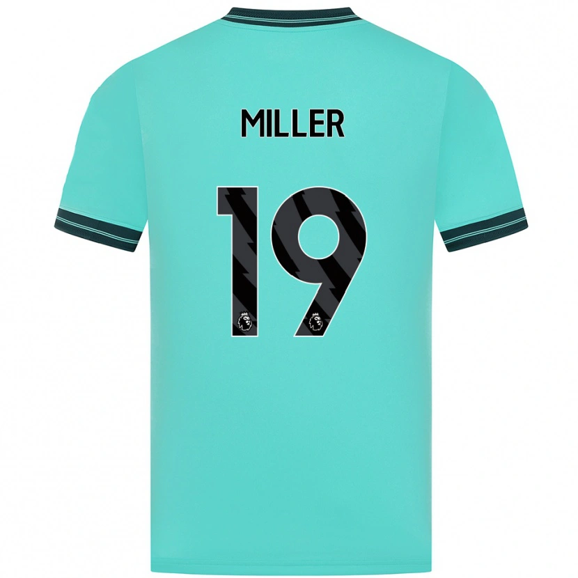 Danxen Homem Camisola Ali Miller #19 Azul Celeste Verde Alternativa 2025/26 Camisa Brasil