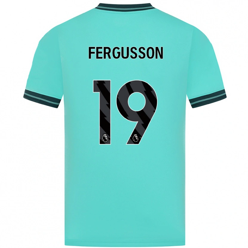 Danxen Homem Camisola Liv Fergusson #19 Azul Celeste Verde Alternativa 2025/26 Camisa Brasil