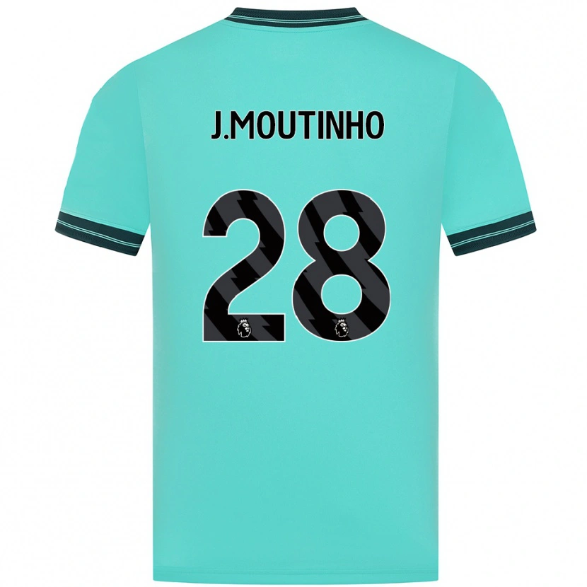 Danxen Homem Camisola Joao Moutinho #28 Azul Celeste Verde Alternativa 2025/26 Camisa Brasil
