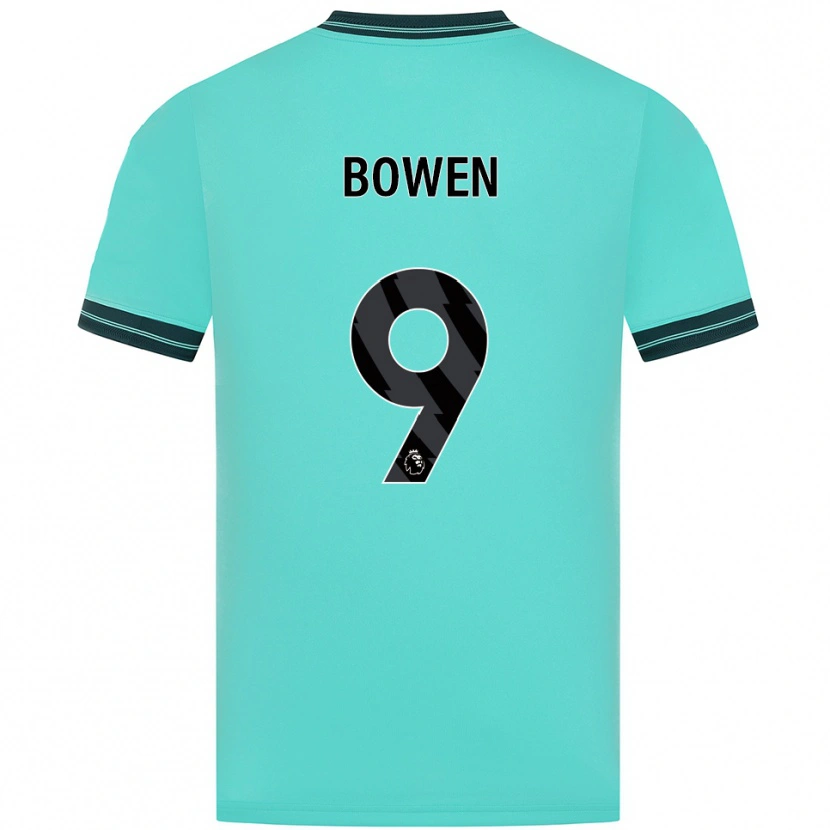 Danxen Homem Camisola Reiss Bowen #9 Azul Celeste Verde Alternativa 2025/26 Camisa Brasil