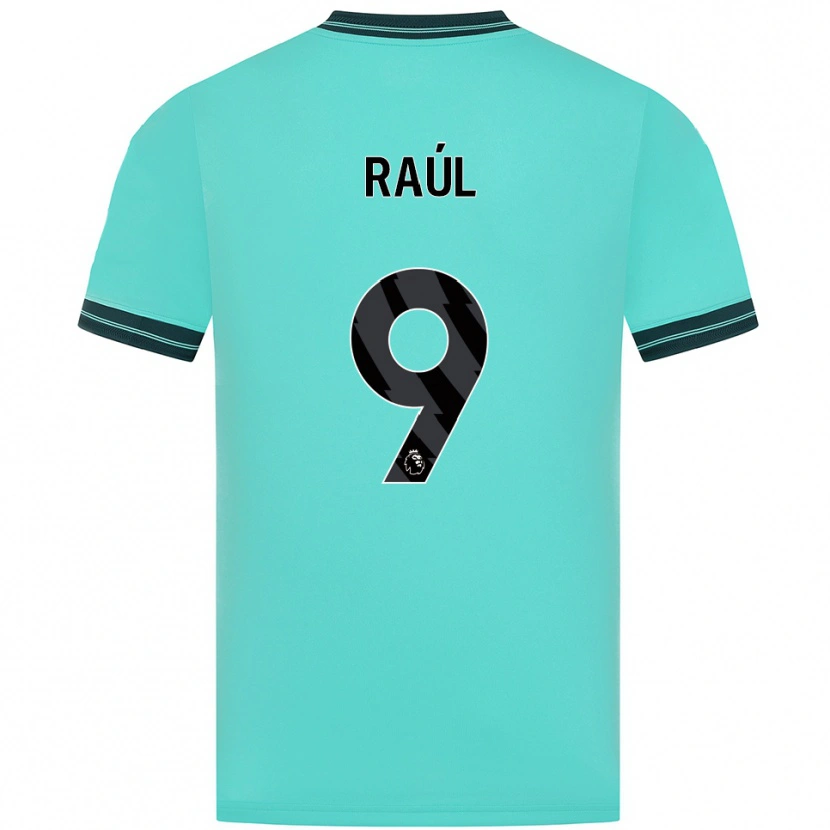 Danxen Homem Camisola Raul Jimenez #9 Azul Celeste Verde Alternativa 2025/26 Camisa Brasil