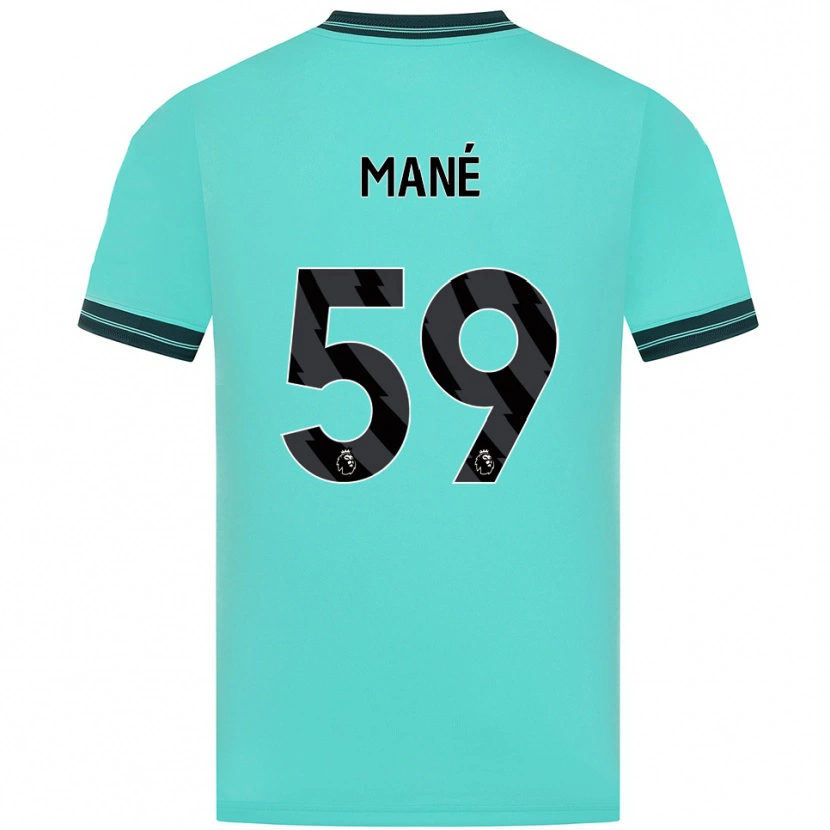 Danxen Homem Camisola Mateus Mané #59 Azul Celeste Verde Alternativa 2025/26 Camisa Brasil