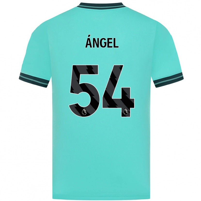 Danxen Homem Camisola Dani Ángel #54 Azul Celeste Verde Alternativa 2025/26 Camisa Brasil