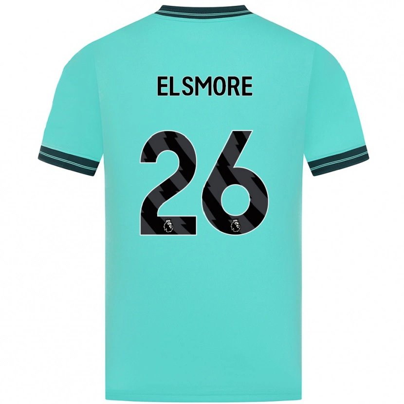Danxen Homem Camisola Ria Elsmore #26 Azul Celeste Verde Alternativa 2025/26 Camisa Brasil