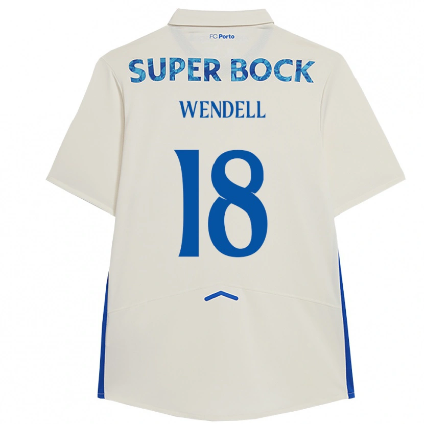 Danxen Homem Camisola Wendell #18 Branco Azul Terceiro 2025/26 Camisa Brasil
