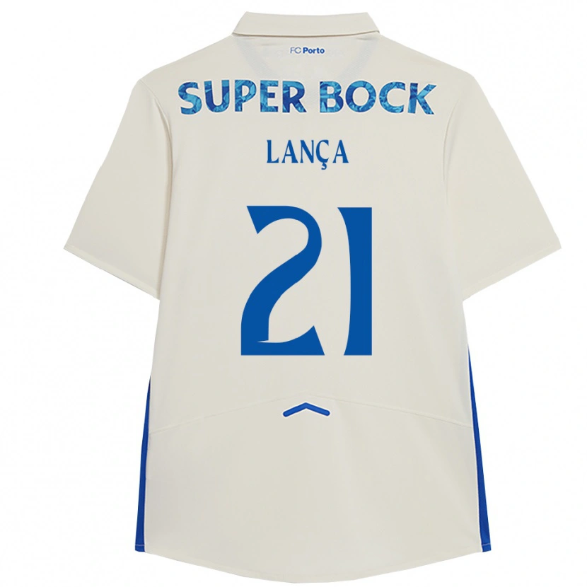 Danxen Homem Camisola Gabriel Lança #21 Branco Azul Terceiro 2025/26 Camisa Brasil