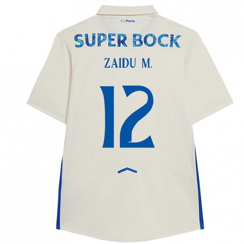 Danxen Homem Camisola Zaidu #12 Branco Azul Terceiro 2025/26 Camisa Brasil