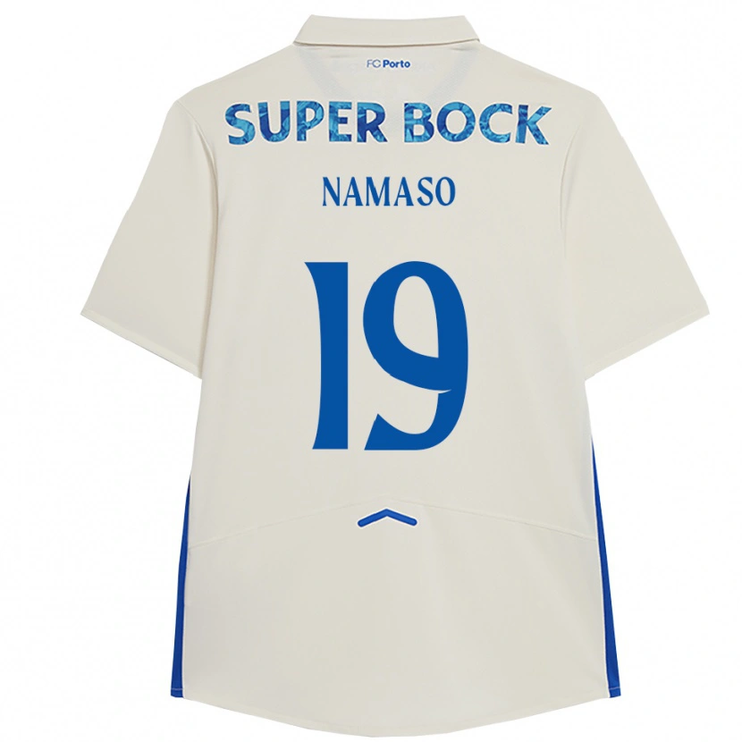 Danxen Homem Camisola Danny Namaso #19 Branco Azul Terceiro 2025/26 Camisa Brasil