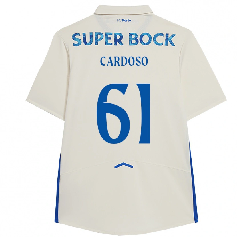 Danxen Homem Camisola Ivan Cardoso #61 Branco Azul Terceiro 2025/26 Camisa Brasil