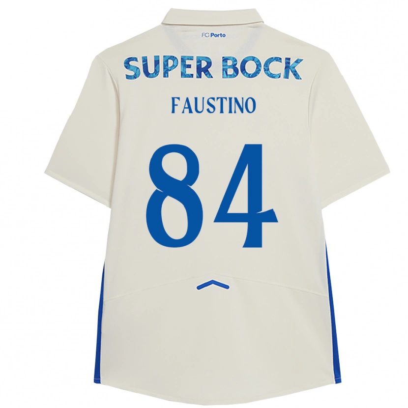 Danxen Homem Camisola Levi Faustino #84 Branco Azul Terceiro 2025/26 Camisa Brasil