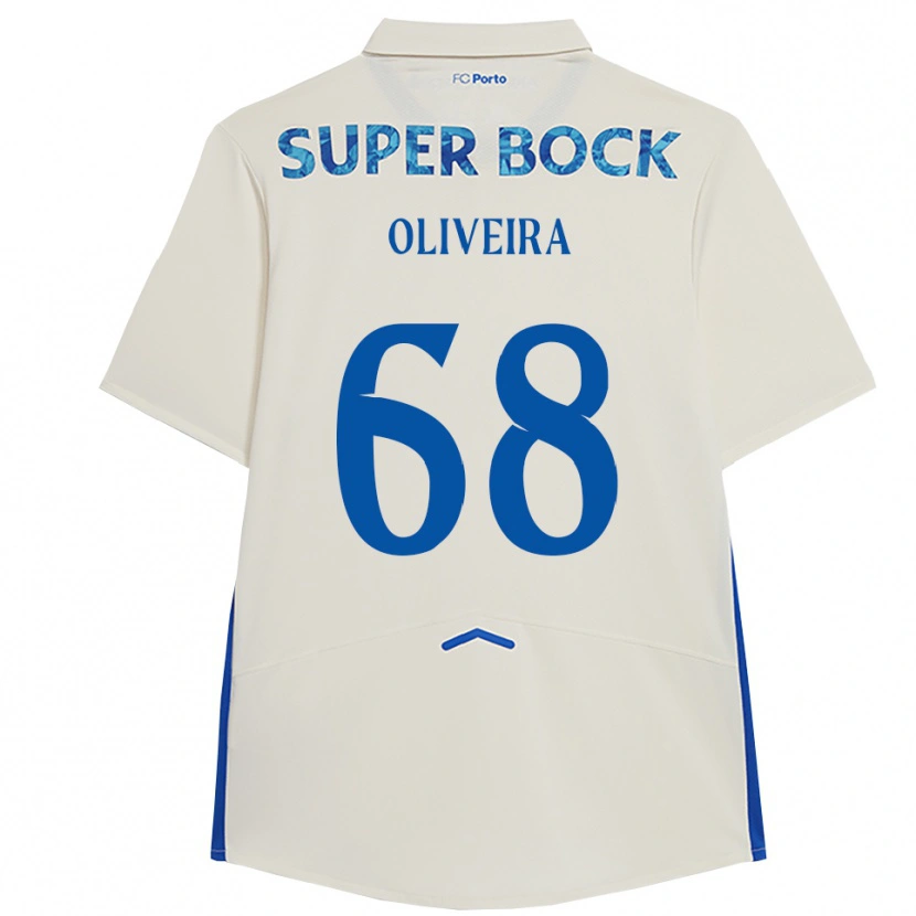Danxen Homem Camisola André Oliveira #68 Branco Azul Terceiro 2025/26 Camisa Brasil