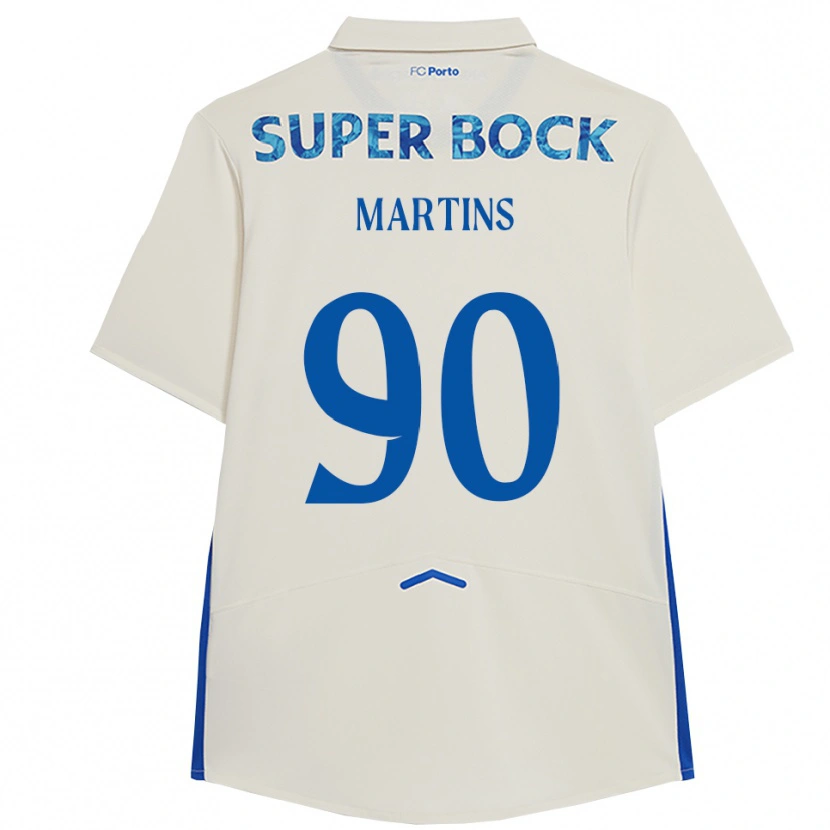 Danxen Homem Camisola Gil Martins #90 Branco Azul Terceiro 2025/26 Camisa Brasil