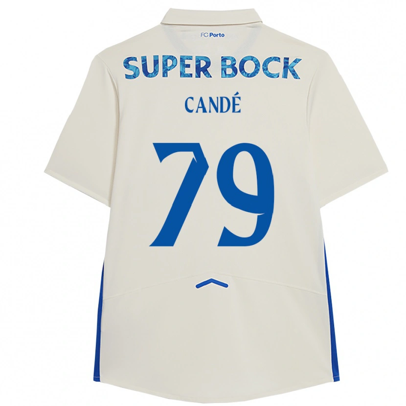 Danxen Homem Camisola Umaro Candé #79 Branco Azul Terceiro 2025/26 Camisa Brasil
