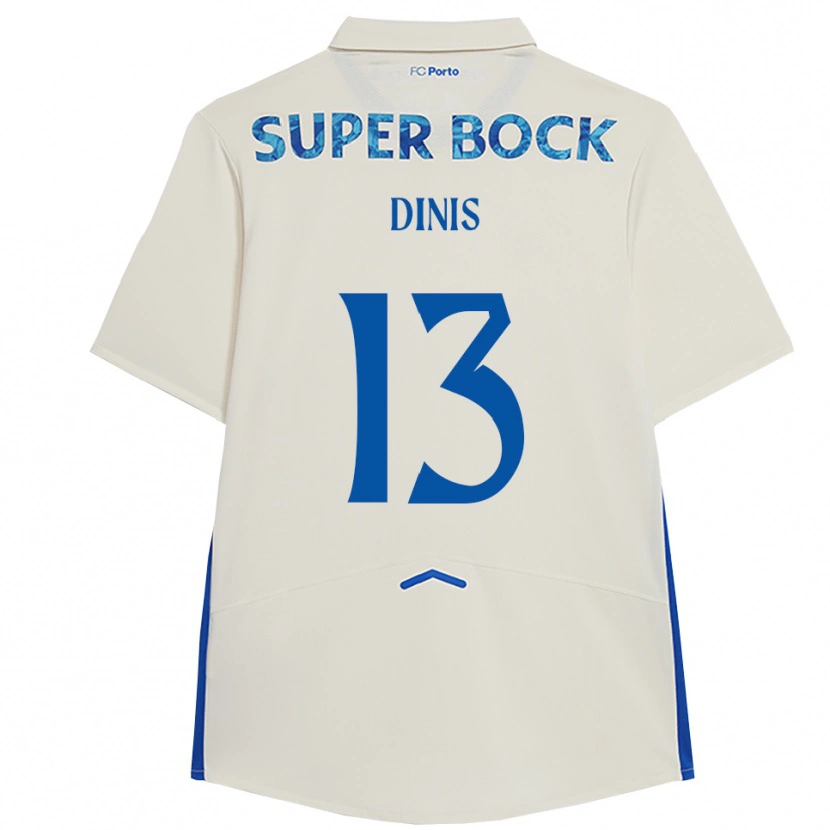 Danxen Homem Camisola Vasco Dinis #13 Branco Azul Terceiro 2025/26 Camisa Brasil