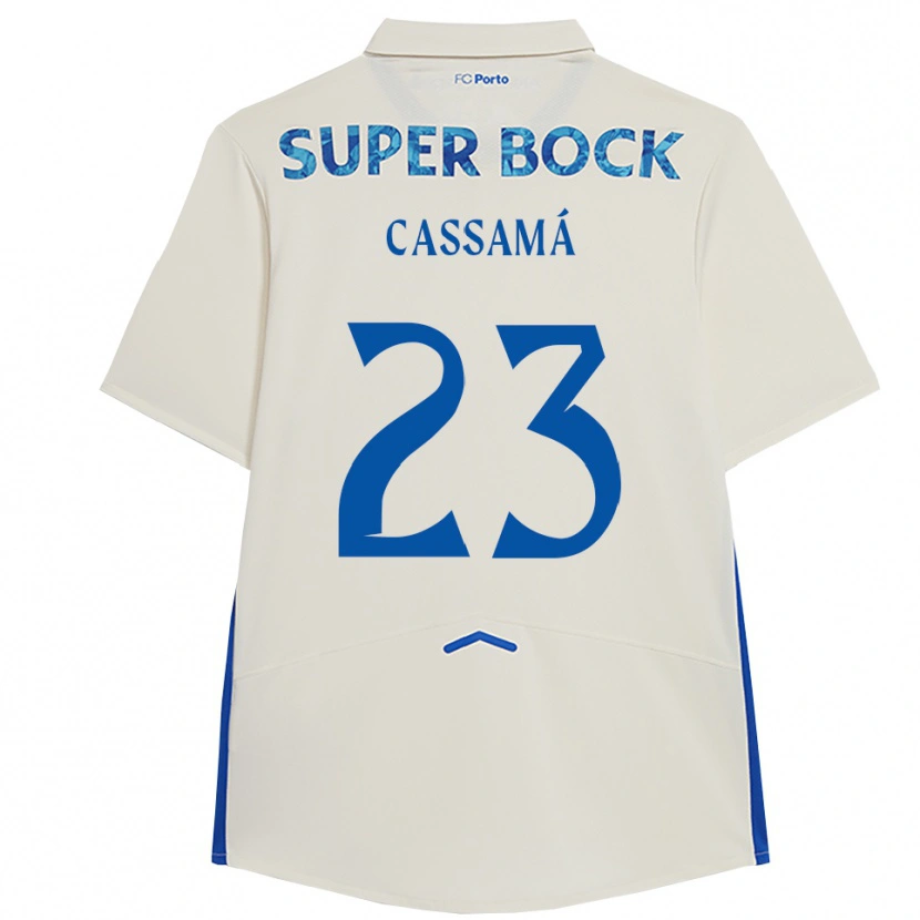 Danxen Homem Camisola Abdu Cassamá #23 Branco Azul Terceiro 2025/26 Camisa Brasil