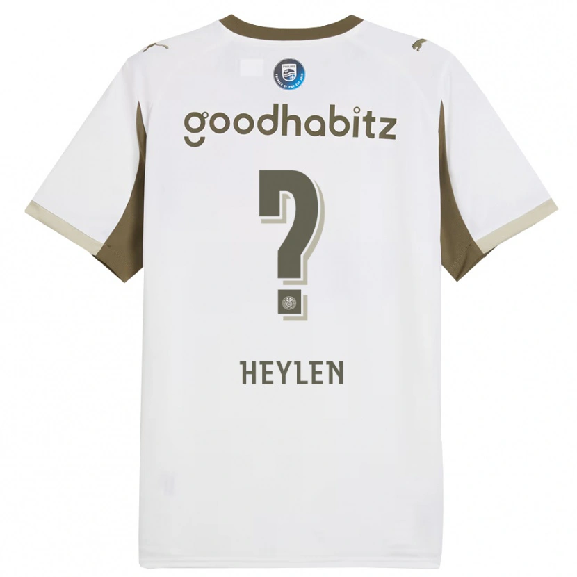 Danxen Homem Camisola Jens Heylen #0 Branco Cinza Terceiro 2025/26 Camisa Brasil