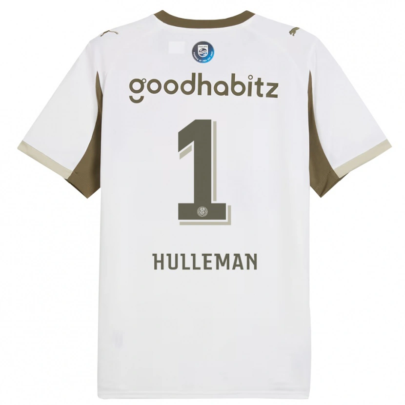 Danxen Homem Camisola Daan Hulleman #1 Branco Cinza Terceiro 2025/26 Camisa Brasil