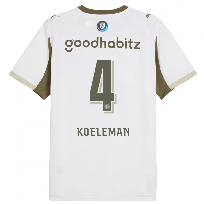 Danxen Homem Camisola Senna Koeleman #4 Branco Cinza Terceiro 2025/26 Camisa Brasil