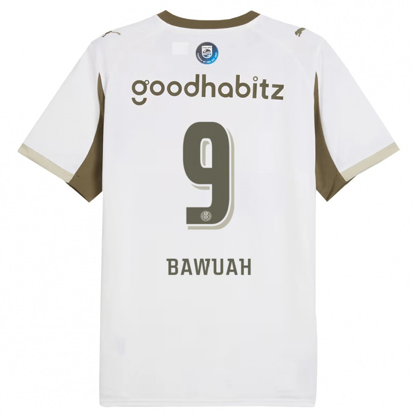 Danxen Homem Camisola Jordy Bawuah #9 Branco Cinza Terceiro 2025/26 Camisa Brasil