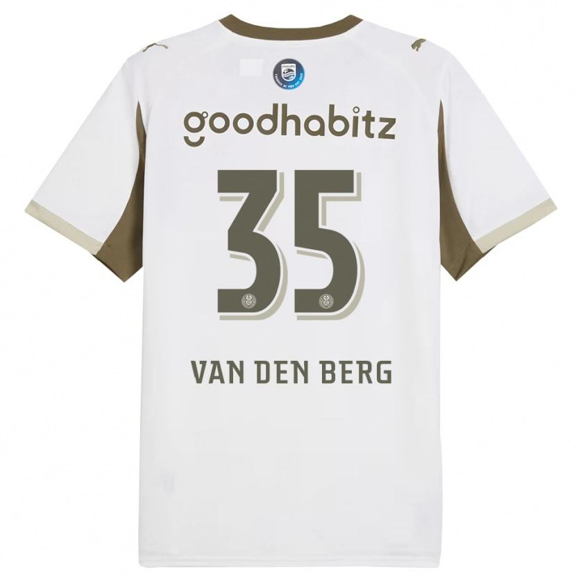 Danxen Homem Camisola Joel Van Den Berg #35 Branco Cinza Terceiro 2025/26 Camisa Brasil
