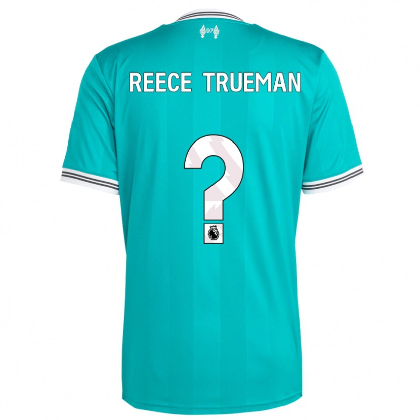 Danxen Homem Camisola Reece Trueman #0 Verde Branco Terceiro 2025/26 Camisa Brasil