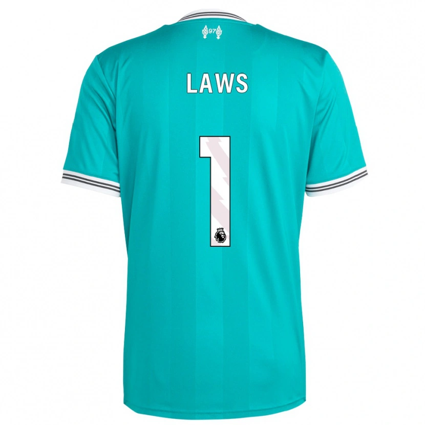 Danxen Homem Camisola Rachael Laws #1 Verde Branco Terceiro 2025/26 Camisa Brasil