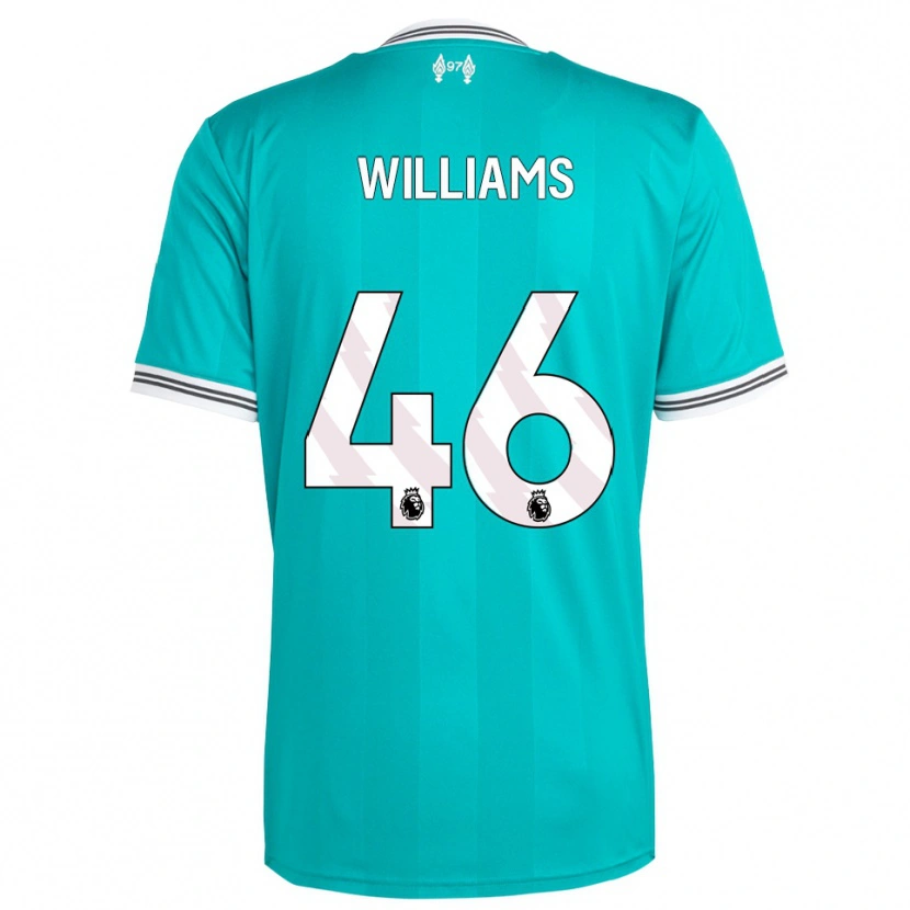 Danxen Homem Camisola Rhys Williams #46 Verde Branco Terceiro 2025/26 Camisa Brasil