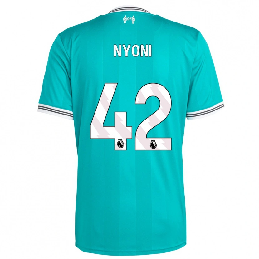 Danxen Homem Camisola Trey Nyoni #42 Verde Branco Terceiro 2025/26 Camisa Brasil
