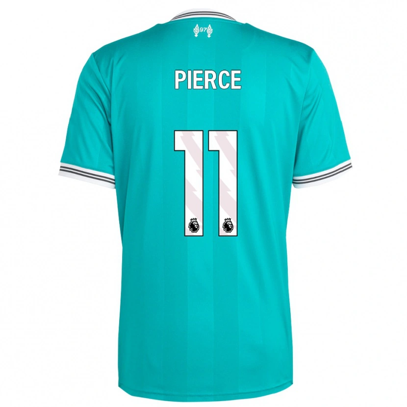 Danxen Homem Camisola Alfie Pierce #11 Verde Branco Terceiro 2025/26 Camisa Brasil