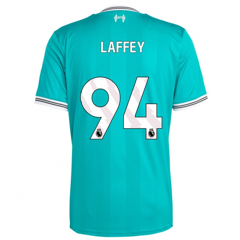 Danxen Homem Camisola Michael Laffey #94 Verde Branco Terceiro 2025/26 Camisa Brasil