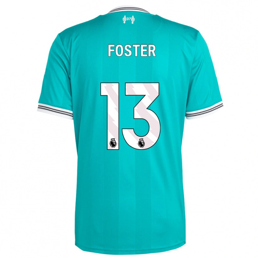 Danxen Homem Camisola Rylee Foster #13 Verde Branco Terceiro 2025/26 Camisa Brasil