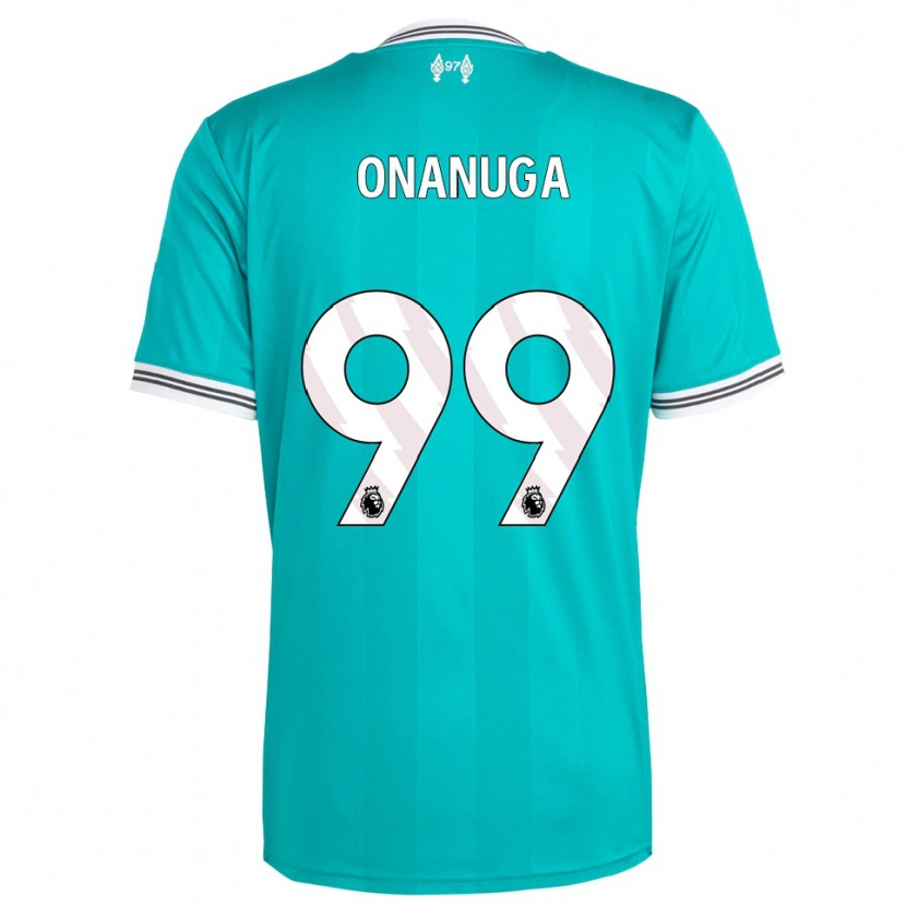 Danxen Homem Camisola Fola Onanuga #99 Verde Branco Terceiro 2025/26 Camisa Brasil