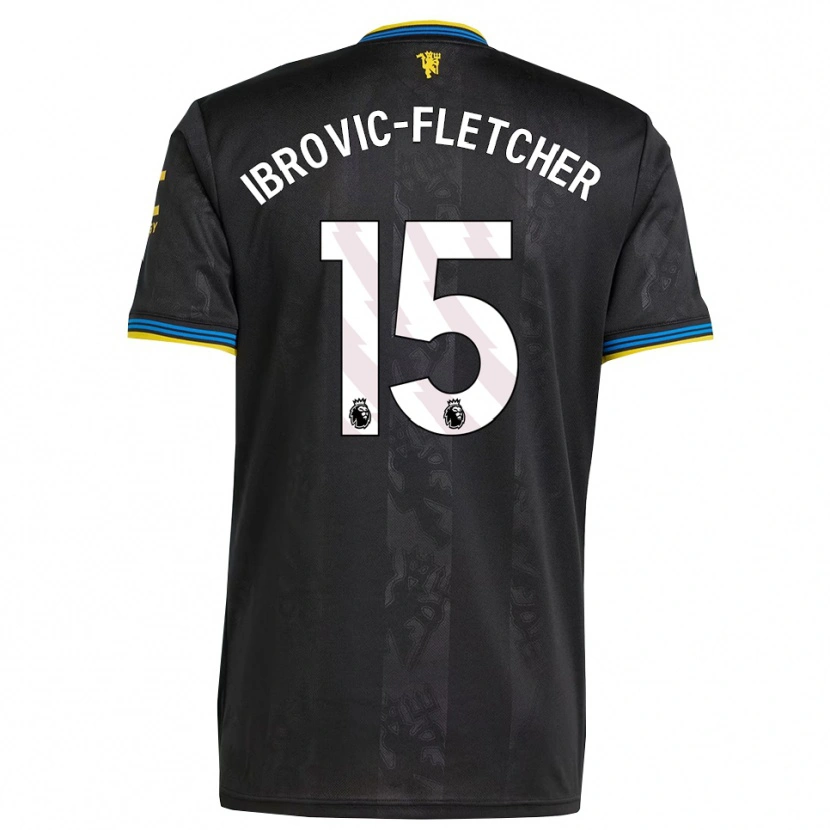 Danxen Homem Camisola Edward Ibrovic-Fletcher #15 Preto Amarelo Azul Terceiro 2025/26 Camisa Brasil