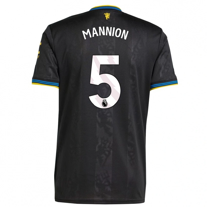 Danxen Homem Camisola Aoife Mannion #5 Preto Amarelo Azul Terceiro 2025/26 Camisa Brasil