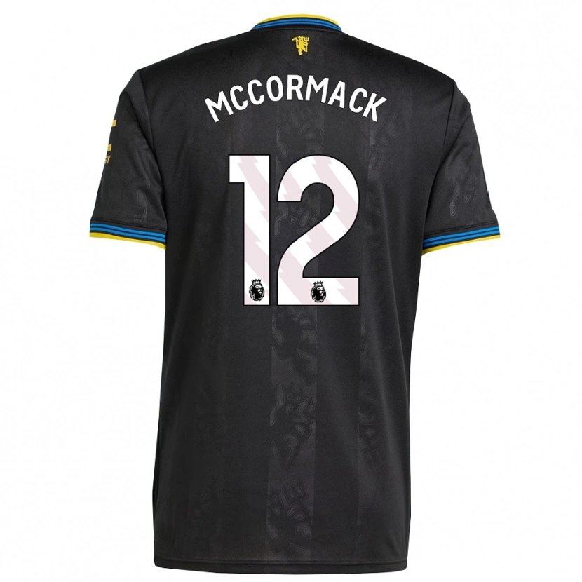 Danxen Homem Camisola Rafe Mccormack #12 Preto Amarelo Azul Terceiro 2025/26 Camisa Brasil