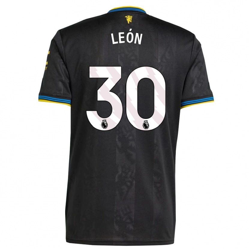 Danxen Homem Camisola Diego León #30 Preto Amarelo Azul Terceiro 2025/26 Camisa Brasil