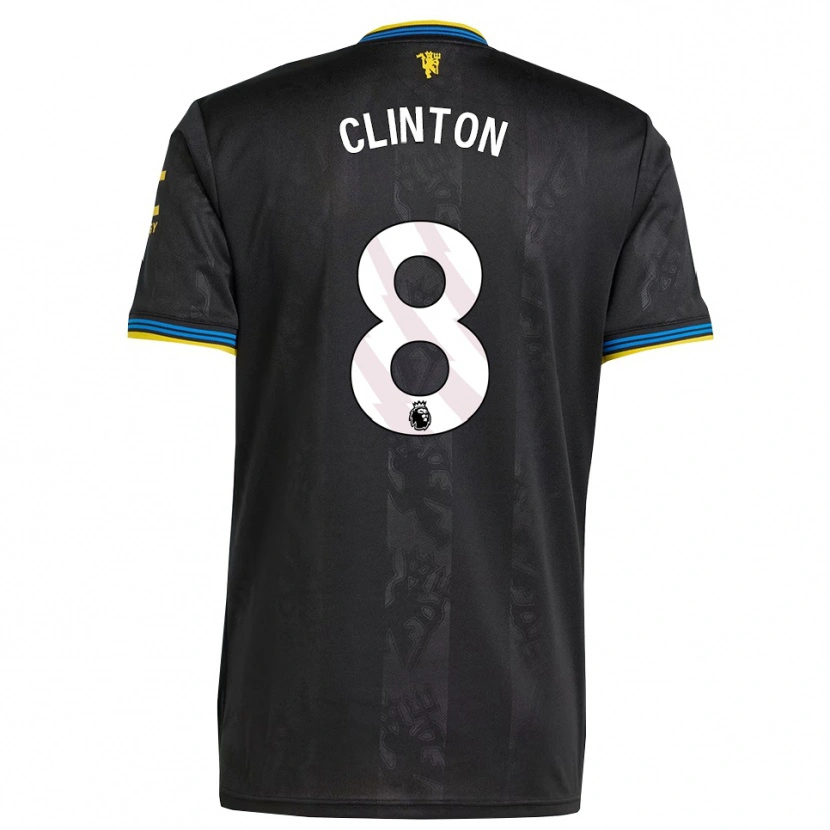 Danxen Homem Camisola Grace Clinton #8 Preto Amarelo Azul Terceiro 2025/26 Camisa Brasil