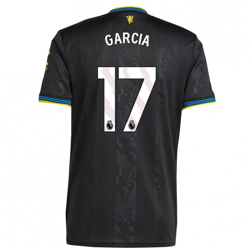 Danxen Homem Camisola Lucia Garcia #17 Preto Amarelo Azul Terceiro 2025/26 Camisa Brasil