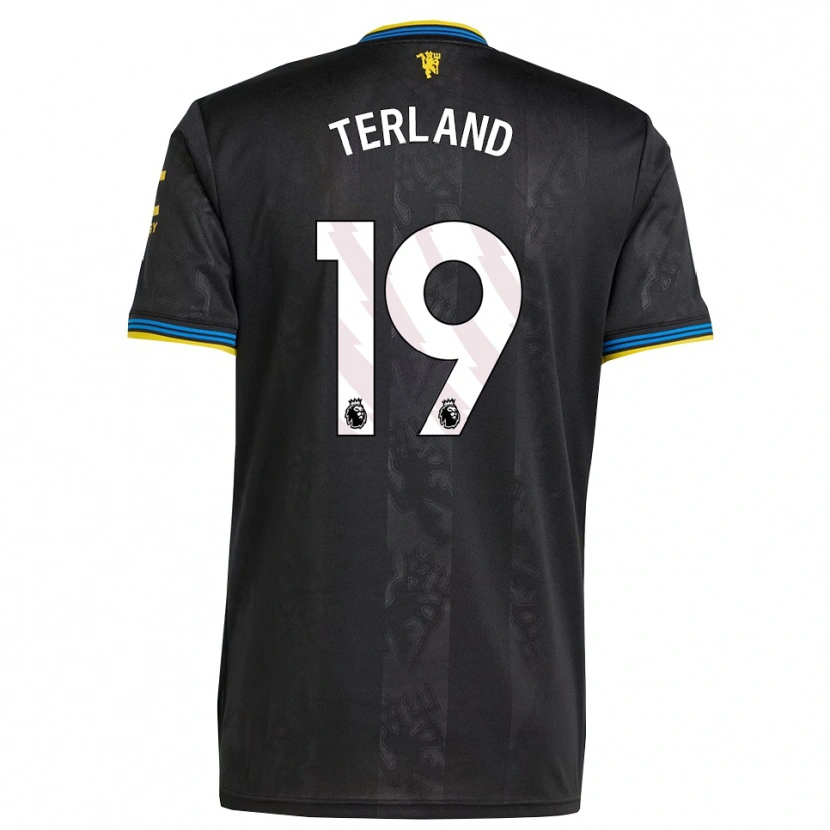Danxen Homem Camisola Elisabeth Terland #19 Preto Amarelo Azul Terceiro 2025/26 Camisa Brasil