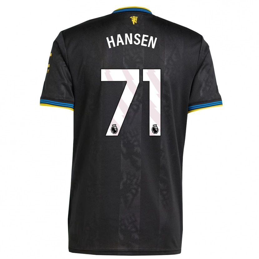 Danxen Homem Camisola Isak Hansen-Aaroen #71 Preto Amarelo Azul Terceiro 2025/26 Camisa Brasil