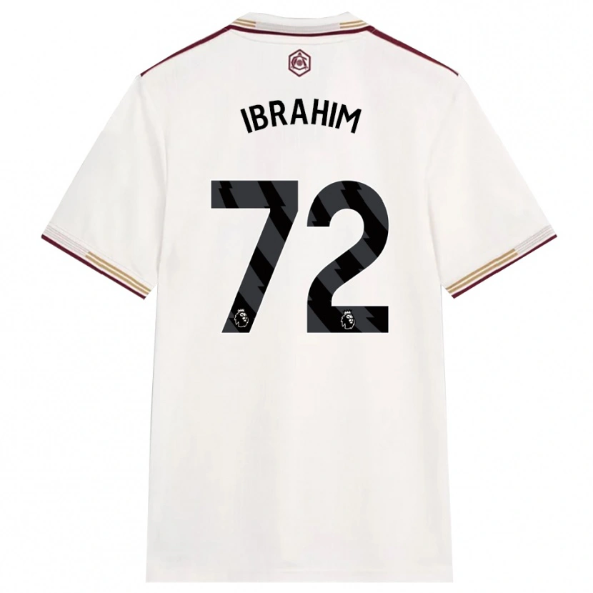 Danxen Homem Camisola Ife Ibrahim #72 Branco Sujo Borgonha Terceiro 2025/26 Camisa Brasil