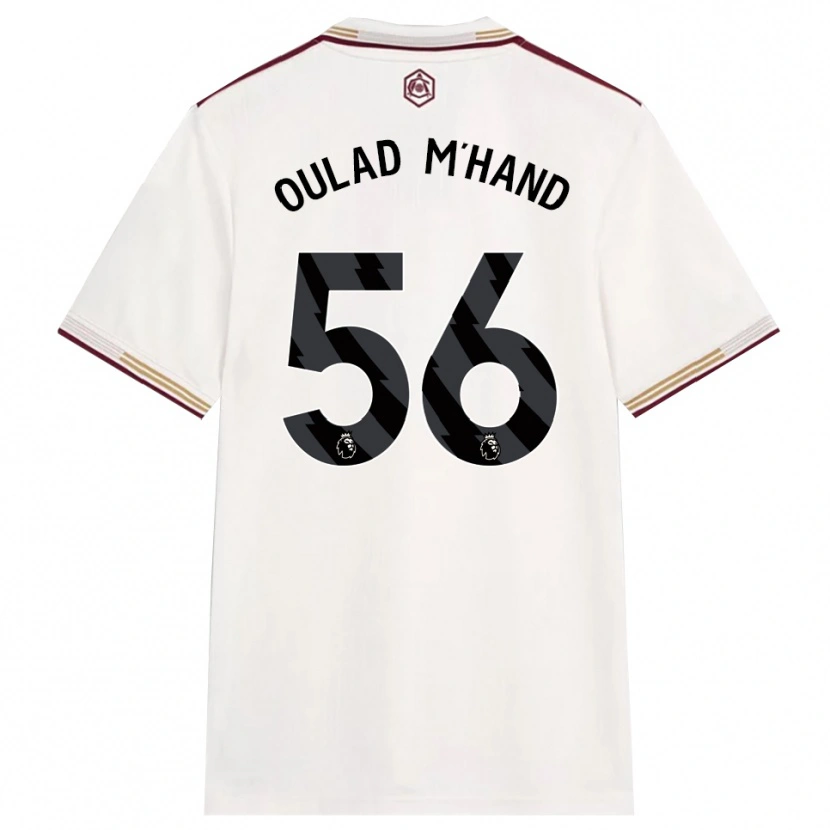 Danxen Homem Camisola Salah-Eddine Oulad M'hand #56 Branco Sujo Borgonha Terceiro 2025/26 Camisa Brasil