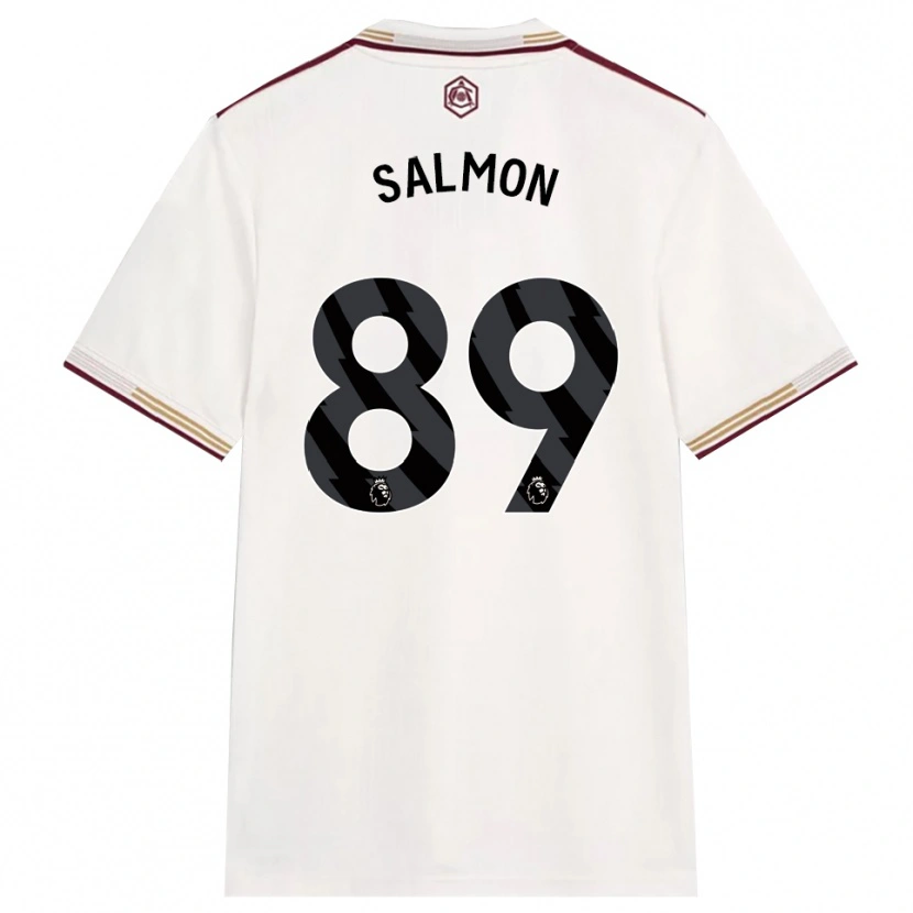 Danxen Homem Camisola Marli Salmon #89 Branco Sujo Borgonha Terceiro 2025/26 Camisa Brasil
