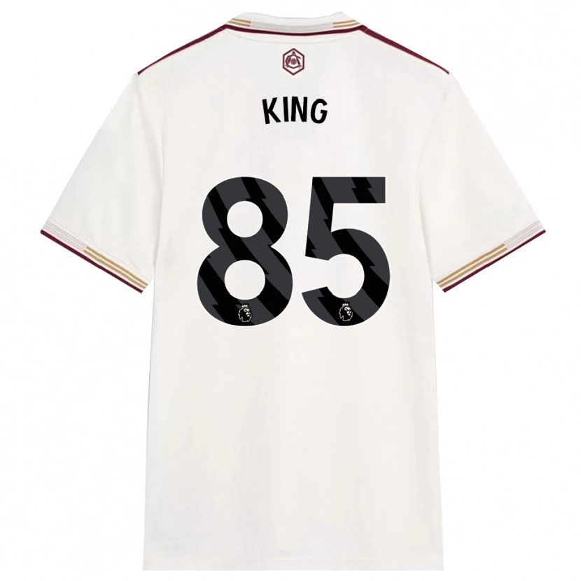 Danxen Homem Camisola Josiah King #85 Branco Sujo Borgonha Terceiro 2025/26 Camisa Brasil