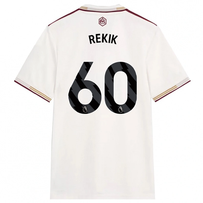 Danxen Homem Camisola Omar Rekik #60 Branco Sujo Borgonha Terceiro 2025/26 Camisa Brasil