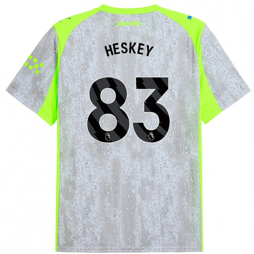 Danxen Homem Camisola Reigan Heskey #83 Cinza Amarelo Terceiro 2025/26 Camisa Brasil