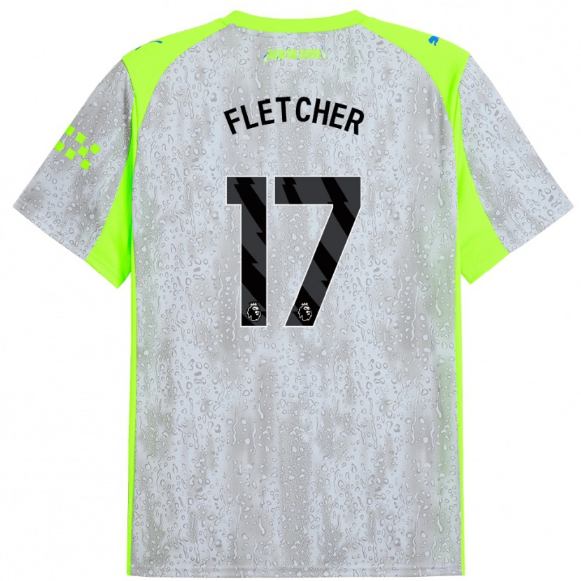 Danxen Homem Camisola Luca Fletcher #17 Cinza Amarelo Terceiro 2025/26 Camisa Brasil